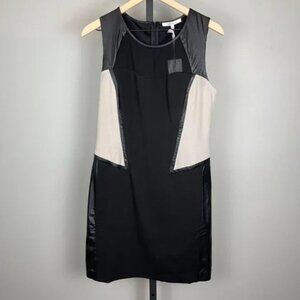 Lucy Paris Color Block Bodycon Dress Mixed Media L